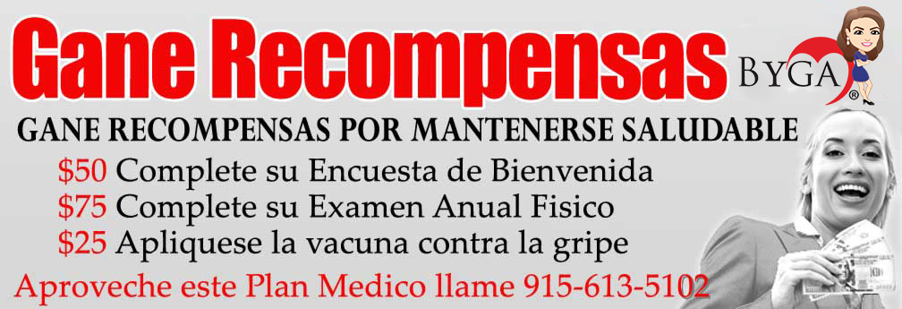 El PAso Obamacare Seguro Medico en El Paso gana dinero y recompensas por estar saludable
